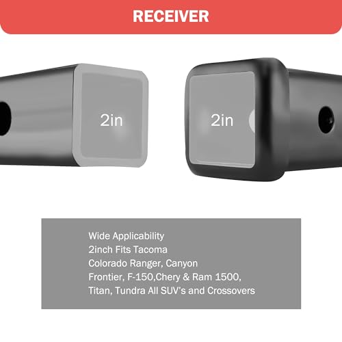 OPENROAD Adjustable Hitch Ball Mount with 2" Ball for 2-Inch Receiver - style: ball-mount-hitches