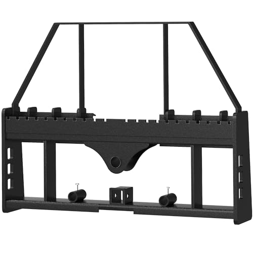 YITAMOTOR 4000lbs 45" Skid Steer Pallet Fork Frame Attachment - size: 45" Frame