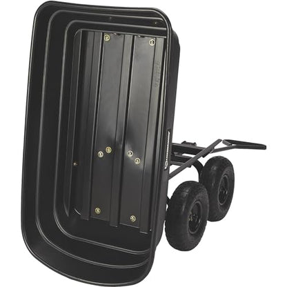 Strongway Poly Garden Dump Cart with Quick-Release Dump, 10 Inch Tires