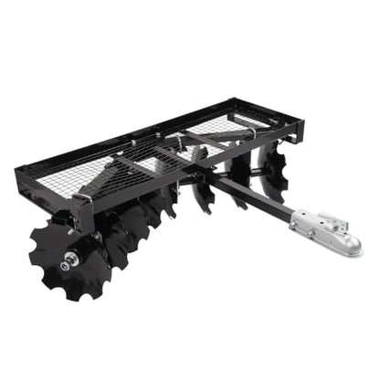 WUTIST 4 FT Tow-Behind Notched Disc Harrow for Use with A 2" Towball