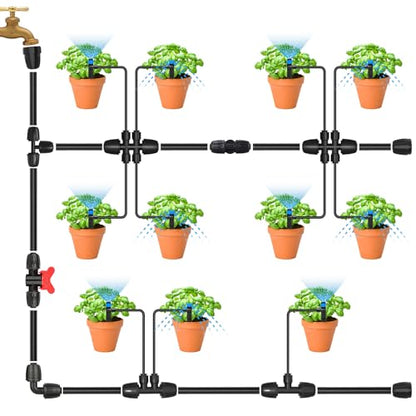 Bonviee 6-Pack 1/2-Inch Barbed Lock Irrigation Elbows - size: 1/2" Barbed Elbow-6 PCS