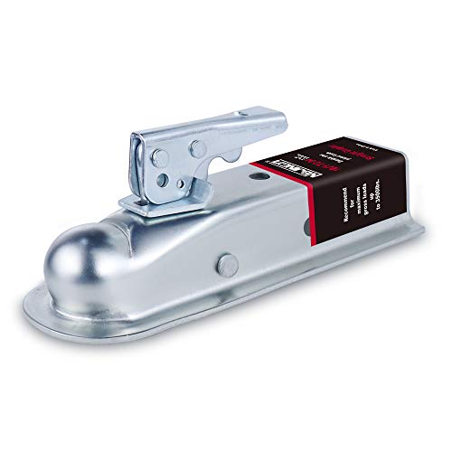 NBJINGYI Straight Trailer Coupler for 2" Ball and 2" Channel, 3500 lbs - size: BALL 2", CHANNEL 2" 3500LBS