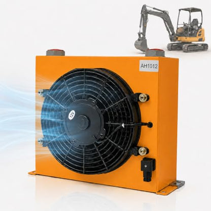 AH1012T-CA Hydraulic Air Oil Cooler 12V DC 100L/min 2MPa