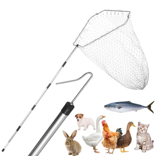 Chicken Catcher, Adjustable from 29" to 74" Chicken Net,Chicken Leg Hook