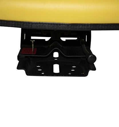TRAC SEATS YELLOW WAFFLE STYLE UNIVERSAL TRACTOR SUSPENSION SEAT WITH TILT FITS JOHN DEERE 5200 5210 5300 5310