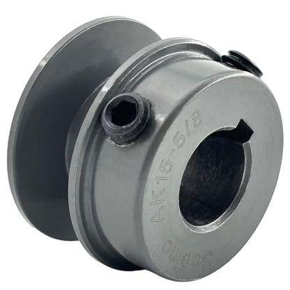 AK15-5/8 Sheaves,v Belt Pulley 5/8 inch bore 1.55" OD,Motor Pulley Cast Iron for A 3L 4L V-Belts;AK1558 Pulley