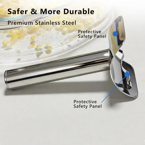 Safe Hidden Blade Corn Peeler, Stainless Steel Corn Cob Stripper - size: Hidden Blade