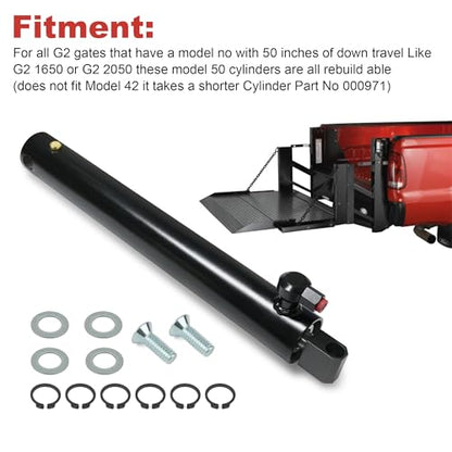 Replacement Hydraulic Cylinder 002559 for Tommy Gate G2 Series | 1650 & 2050 Models (50" Down Travel)