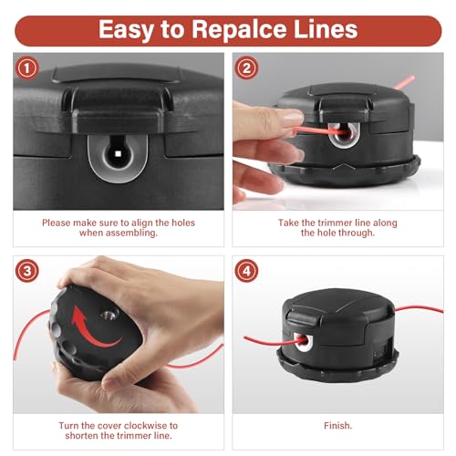 VIABRICO String Trimmer Head Compatible for Echo Speed Feed 400 Bump SRM-225 SRM-210 SRM-230 Pas225 Pas210 Pas211 Weed Eater Head Replacement (1Pack) - size: 1 Pack