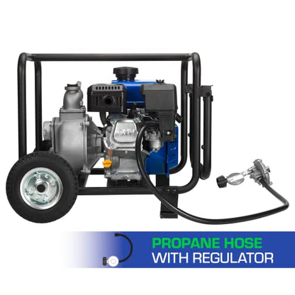 DuroMax XP652WX 212cc 158-Gpm 2-Inch Dual-Fuel Portable Semi-Trash Water Pump - style: 158-GPM 2-Inch Dual Fuel Pump