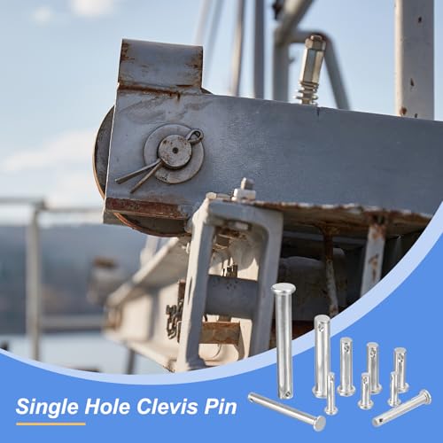 uxcell 4Pcs 3/8" x 4" Single Hole Clevis Pins, 304 SS Clevis Pins - size: 3/8" x 4"