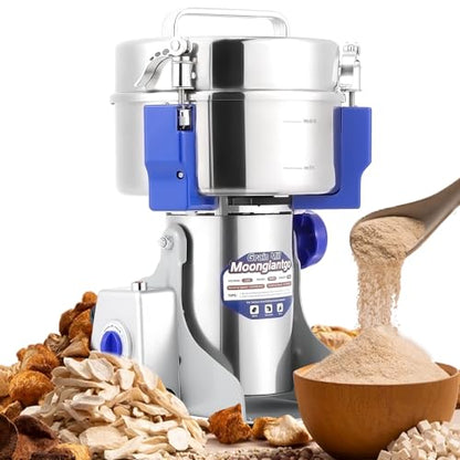 Moongiantgo 1500g Commercial Spice Grinder 3000W Grain Grinder Mill, 110V - size: 1500g Swing Type