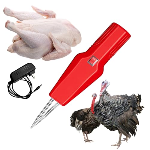 Chicken Plucker Machine - Vibrant Red | Electric Chicken Plucking Machine for Duck/Goose/Turkey - color: F-1
