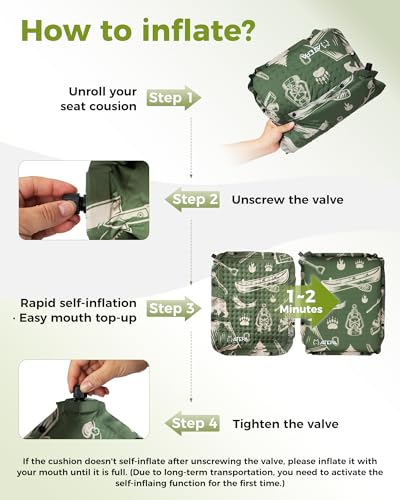 ATEPA Inflatable Seat Cushion - color: XL - 1 Pack Forestcamp