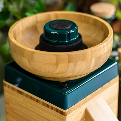 NutriMill Harvest Electric Stone Grain Mill, 450 Watt - Green