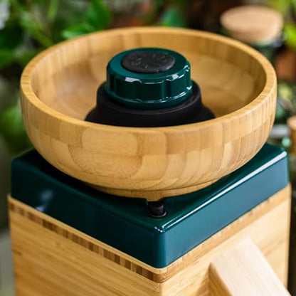 NutriMill Harvest Electric Stone Grain Mill, 450 Watt - Green