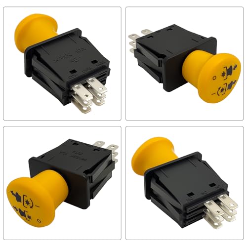 430-027 Mower Clutch PTO Switch, 6 Terminals, Upgrade Blade Clutch Switch Fit for Toro Stens & TimeCutter Z4200 Z4220 Z5000 Z5020 Z5030 Z5035 Z5040 Z5060 ETC XL440H 267, Replace 93-9998, 95-7489 - color: 430-027