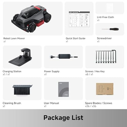 MOVA LiDAX Ultra 3000 AWD Robot Lawn Mower Wire Free RTK Free for up to 0.75 Acre*Dual Maps, 360° 3D LiDAR & AI Dual Vision Mapping, Robotic Mower with 4G, for 80% Slopes, Cutting Height 1.2”–3.9“ - color: 3000 AWD: Mows up to 0.75acre
