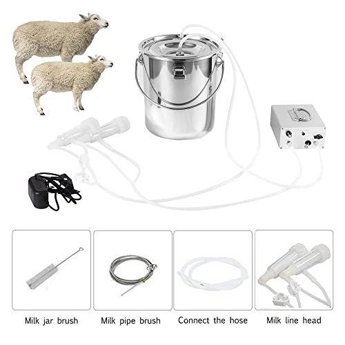 3L Goat Milking Machine,Rechargeable & Adjustable Suction Electric Milker - size: 3L Goat Battery