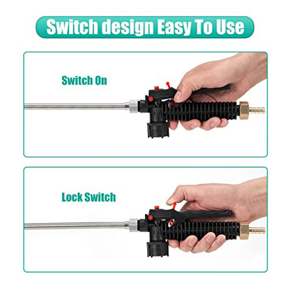 Universal Sprayer Wand, 29 Inches, Stainless Steel, Shut Off Valve (3/8" Barb)