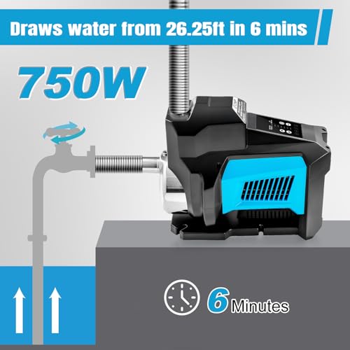 Whole House Water Pressure Booster Pump for Home 80PSI 115V