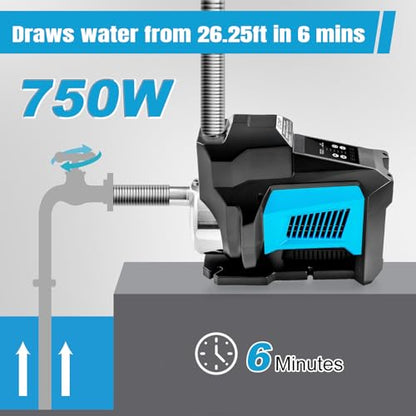 Whole House Water Pressure Booster Pump for Home 80PSI 115V