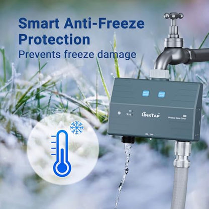 LinkTap D1 2-Zone Sprinkler Timer (Req. Gateway), Fault Detection & Alerts - size: D1 timer only