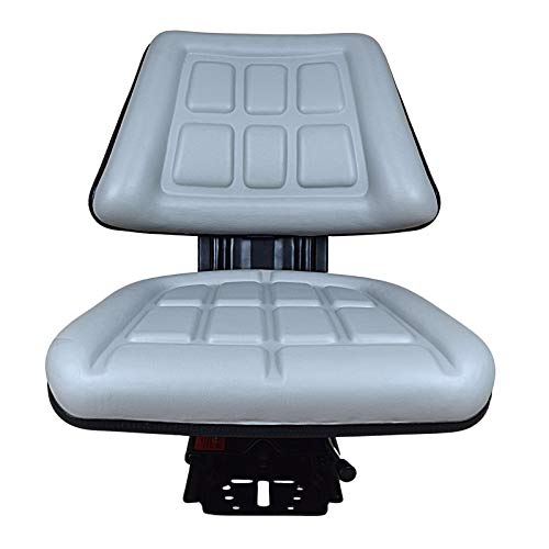 GREY TRAC SEATS BRAND TRIBACK STYLE UNIVERSAL TRACTOR SUSPENSION SEAT WITH TILT FITS FORD/NEW HOLLAND 2N, 8N, 9N, NAA, JUBILEE