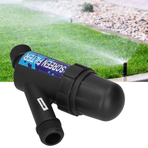 1 Inch Y Mesh Screen Water Filter, G1 Male Thread Inline Irrigation Strainer, Washable Reusable Filter for Drip Irrigation