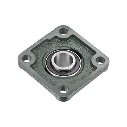uxcell UCF205 Flange Block Bearings 25mm Bore Cast Iron Bearing Unit Set - size: 25mm