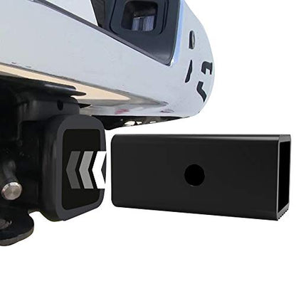 BougeRV 2-1/2" to 2" Trailer Hitch Adapter Insert Sleeve Receiver Converter | Makes Bike Rack & Cargo Carrier Fit Rear Hitch Converter, Fits 5/8" Hitch Lock Pin, 2.5 Inch to 2 Inch Hitch Reducer - size: 2.5'' to 2''