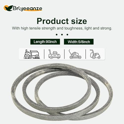 174368 532174368 Lawn Mower Deck Belt - size: 90"L x 0.63"W