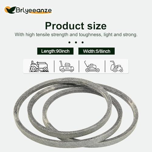 174368 532174368 Lawn Mower Deck Belt - size: 90"L x 0.63"W