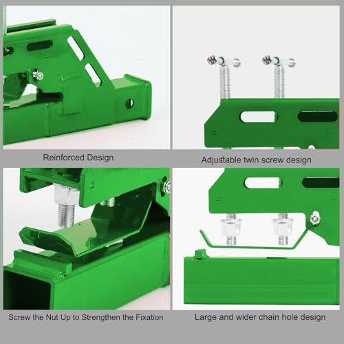 Tractor Bucket Receiver 2 inch 1PC Green - color: green