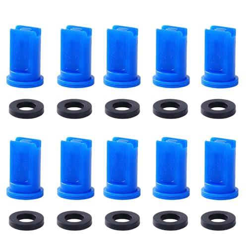 10 Packs - Air Induction XR Flat Spray Tips 110 ° for TeeJet AIX R series Spray Head, AIX R11003-VP 110 ° 0.3GPM@40 PSI (Blue) - color: AIXR11003