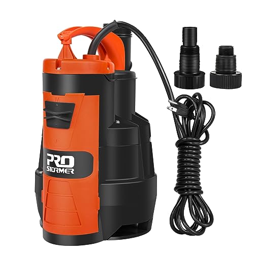 Prostormer 1HP 3500GPH Sumbersible Sump Pump with Built-in Float Switch - style: 1HP