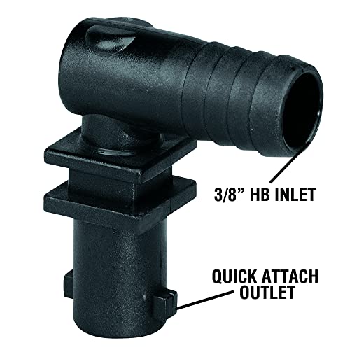 Valley Industries Polypropylene Elbow Nozzle Body - 3/8" HB - size: 3/8 Inch, style: Elbow Nozzle Body