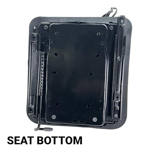E-AS69YL Universal Yellow Suspension Seat for John Deere Equipment (Tractor, Mower & More)