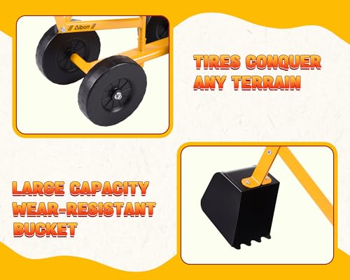 Albott Ride On Sand Digger Excavator Toys - color: Yellow