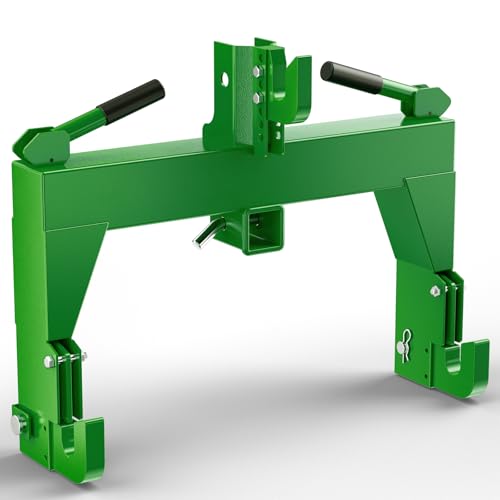 PeakPursuit 3000LBS 3 Point Quick Hitch,Green - color: Green