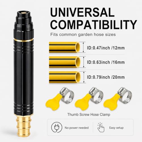 High Pressure Hose Nozzle Sprayer, Jet Nozzle Power Washer for Garden Hose - color: Pagoda Interface