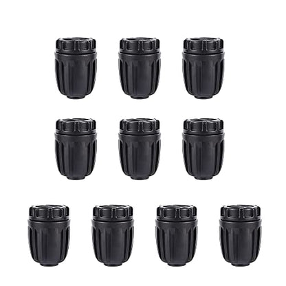 10 Pack 1/2 inch Irrigation Fittings End Plugs Connectors Anti-Drip | For (1/2" ID x0.6-0.63" OD) 16mm Drip Tubing,Barbed Locked,for 1/2 Inch Drip Tubing Line,for 1/2 Garden Irrigation System - size: 1/2 inch End Plug