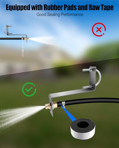12 Ft Boomless Nozzle with Fixed Frame and Hose Clamp 3.0 GPM 12V Pumps