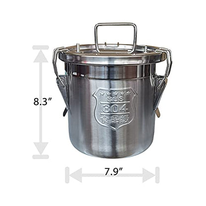 Milking Machine Accessory Stainless Steel Milk Bucket (6L) - size: 6L