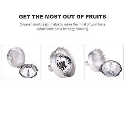 CO-Z Professional Manual Citrus Juicer Pomegranate Orange Lemon Juicer with Steel Lever for Home, Restaurant, Bar (Black Steel) - color: Black Steel