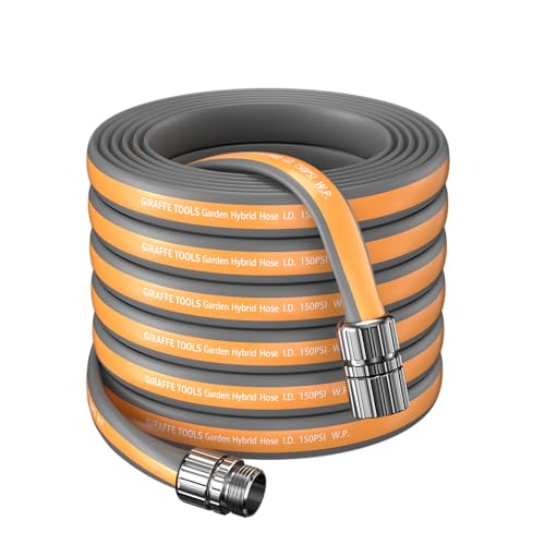 Giraffe Tools 100FT Garden Hose Lay Flat Lightweight Flexible Water Hose - size: 100FT
