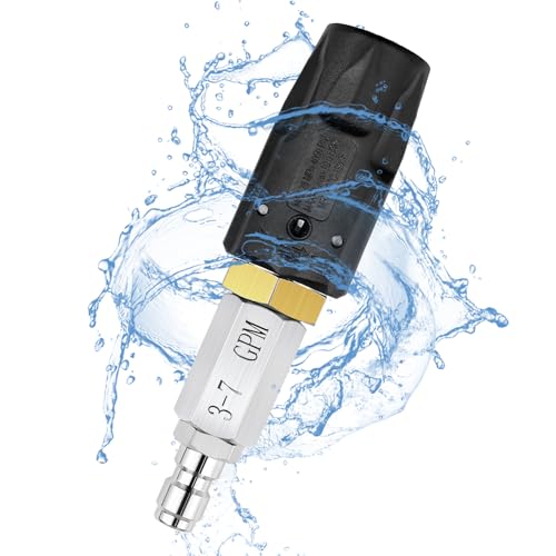 Adjustable Downstream Soft Wash Nozzle, for Pressure Washer 3-7 GPM