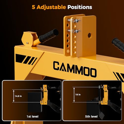CAMMOO 3-Point Quick Hitch with 2" Receiver, Yellow - color: Yellow
