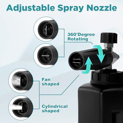 PWACCS Pressure Washer Foam Gun with Dual Connector, 1.5 Liter