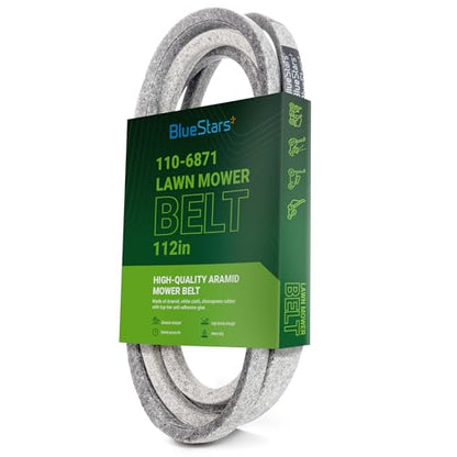 BlueStars 110-6871 Mower Deck Belt | Aramid Cord | 1/2" x 112" - size: 110-6871, style: Aramid Cord